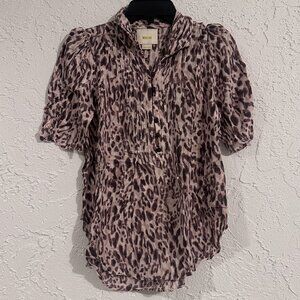 ✨ Maeve (Anthropologie) Leopard Print Blouse – Feminine & Chic ✨ Size 2